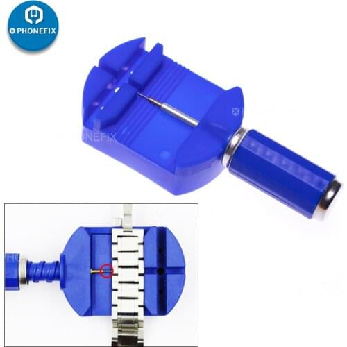 Watch Band Slit Strap Link Pins Bracelet Chain Pin Remover Adjuster Repair Tool Kit 28mm With 4 Pins For Men/Women Watch Repair