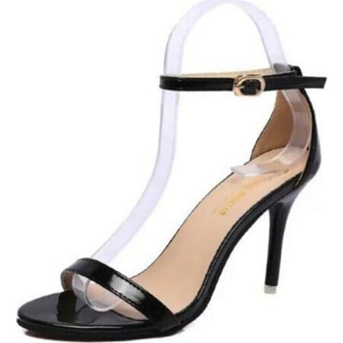 Women Summer High Heels Stiletto Buckle Strap Gladiator Sandals Peep Toe Shoes Fish Mouth Stiletto Heels