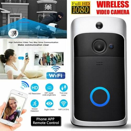 Smart IP Video Intercom Two-Way Door Bell Video Door Phone WiFi Wireless Video PIR Doorbell Talk Security Smart HD Camera