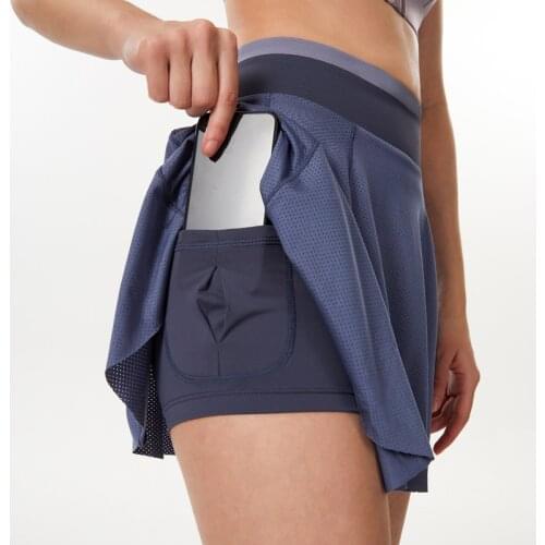 Women Sports Tennis Golf Fitness Short Skirts Athletic Yoga Shorts Quick Drying Pocket Workout Volleyball Shorts Tennis Skorts