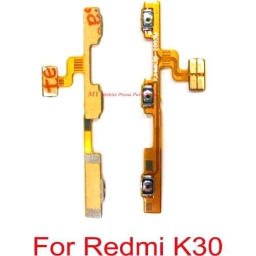 10 PCS Power ON OFF Volume Up Down Side Key Buttons Flex Cable For Xiaomi Mi Redmi K30 Volume Power Switch Side Buttons Key