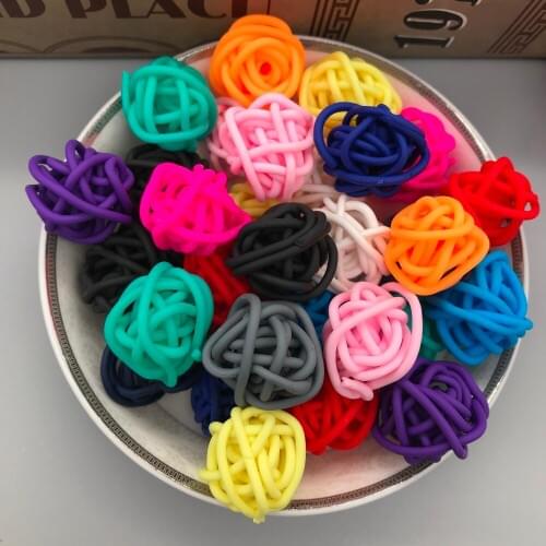 10pcs/lot, Polymer clay colorful irregular ball for Micro landscape and home decoration,DIY (about 20mm)