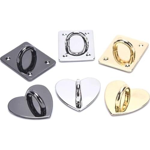 2pcs Mobile Phone Smartphone Heart Finger Ring Stand Holder Hooks Shell Back For iPhone 12 Huawei Samsung Mount Kickstand Grip