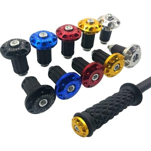 2pcs Motorcycle Aluminum Alloy Handlebar Gear Balanced Plug Slider Handle Bar End Weights Grips Cap Universal