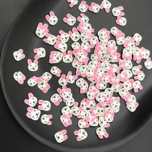 50g Rabbit Polymer Clay Slices Sprinkles for Kids Diy,Craft/Nail Art/Scrapbook Decoration,Filler Polymer Clay Embellishments