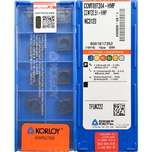 CCMT09T304-HMP NC3120 100% KORLOY Original carbide insert with the best quality 10pcs/lot free shipping