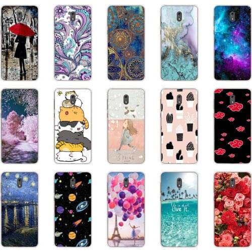 Case for Nokia 2 2.1 case cover soft tpu silicone phone housing shockproof Coque bumper cute dog cat 4