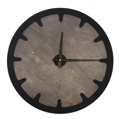 North Designed the Gordian Black Bar Decorative Wall Clock 48 Cm