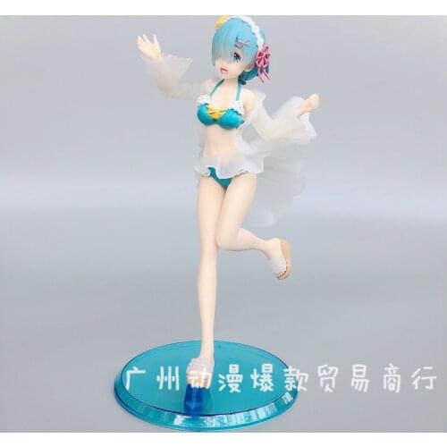 Rem Anime Re Life in a different world from zero Rem Swimsuit Ver PVC Action Figure Figurine Collection Model Toys Gift