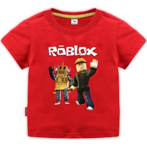 Roblox Boys T Shirt Kids3D Print Cartoon T-Shirt Funny for Girls Child T-Shirt Children Clothes Tops Baby Tshirts Birthday Gift