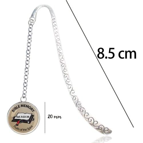 Galatians 5:22-23 Scripture Metal Bookmark Bible Verse Quote The Fruit of the Spirit is Love For Book Marque Page Mate Marker