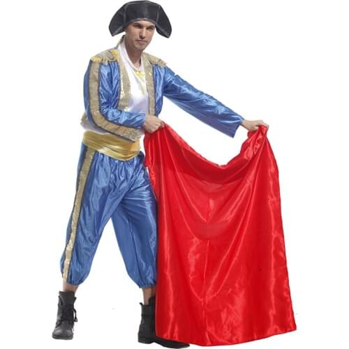 Adults Halloween Costumes Matador Costume Bull Fighter Cosplay Game Uniforms Spanish Bullfighters Dancing Costumes For Men