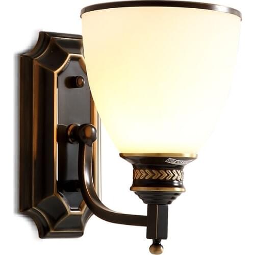 Copper Sconce Wall Lights For Home Lighting LED Wall Lamp Modern Glass Living Room Beside Glass Bathroom Mirror Light Fixtures