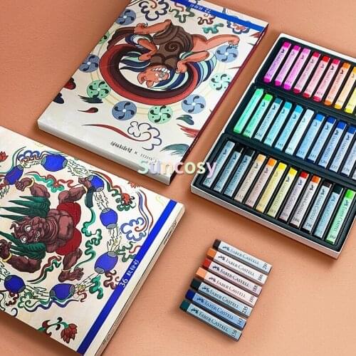 FABER CASTELL 12 / 24 / 36 color chalk, chalk stick, soluble pigment, professional color painting For Kids art supplies