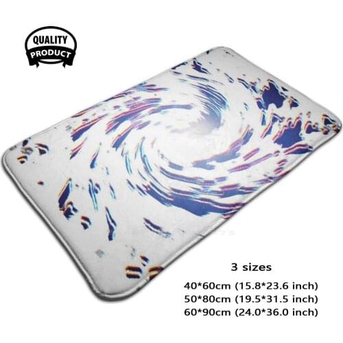 Red White And Blue Swirl Soft House Family Anti-Slip Mat Rug Carpet Red White And Blue Swirl Memorial Day 4Th Of The July