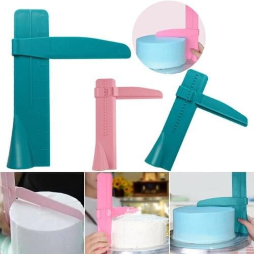 Adjustable height cream scraper Fondant cake spreader graduated cake scale Baking cake tool kitchen accessories