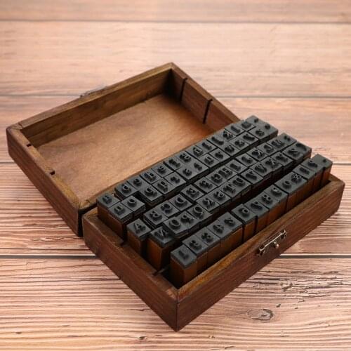 Multiple Vintage Trend Series Wooden Journal Stamps Creative Letters And Numbers Seal DIY Student Stationery Supplies