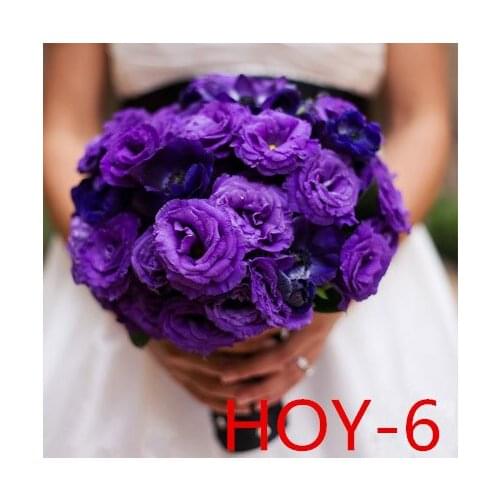 New simulation rose wedding bride holding a flower wedding dress photo decorative bouquet HOY