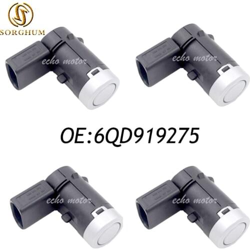 New 4pcs 6QD919275 PDC Parking Sensor For VW Passat Polo Touran Fabia
