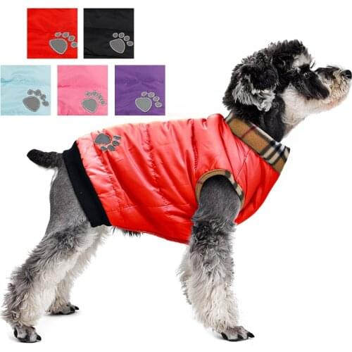 Wholesale!Dog Clothes Winter Warm Padded Thick Dog Coat Jacket Puppy Cat Clothing Manufacturer Pet Apparel Products For Animals