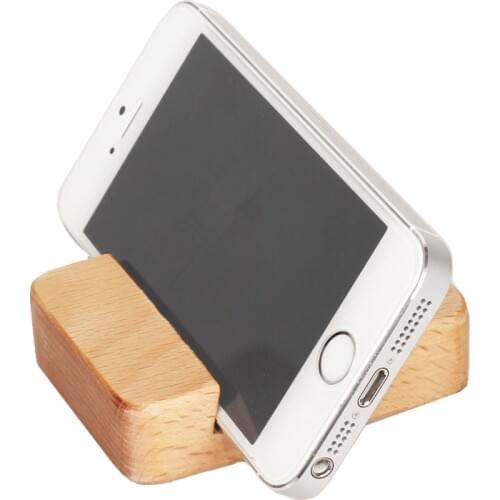 Beech Wood Phone Stand Holder For iPhone 6 6s 7 Plus Mobile Phone Stand Universal Wooden Stand Holder For iPhone 6s