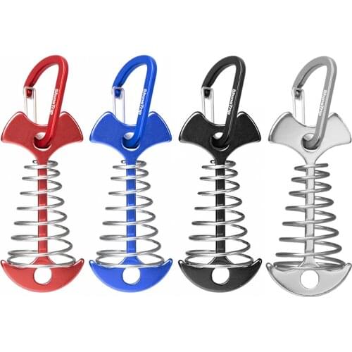 Camping Plank Floor Spring Nail Outdoor Awning Tent Wind Rope Fixed Hook Buckle Wind Rope Buckle Tent Accessory