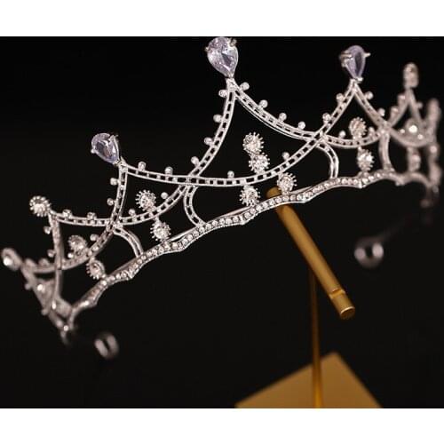 Simple Bridal Crown Headdress Birthday Party Wedding Accessories Crown Hair Accessories