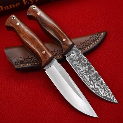 Straight knife pattern fixed knife outdoor rescue wilderness survival knife practical window breaker self-defense sharp EDC tool