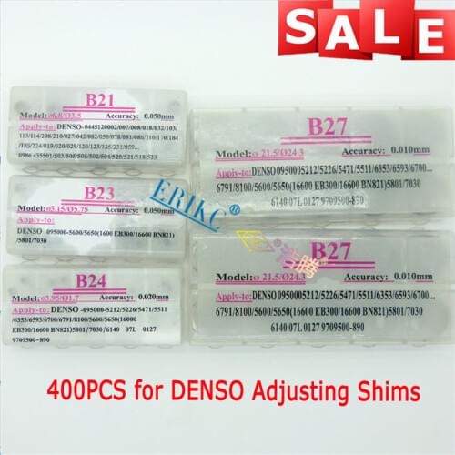Adjusting Shim Auto Engine Injector Repair Calibration Shim 400 Pieces Diesel Nozzle Adjustment Gasket B21 B23 B24 B27 For DENSO