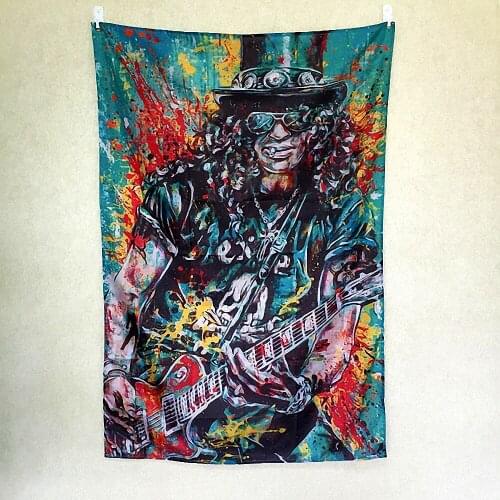Retro Reggae Hip Hop Flag Banner Rock Band Heavy Metal Music Posters Wall Hanging Tapestry Mural Home Indoor Decoration C1