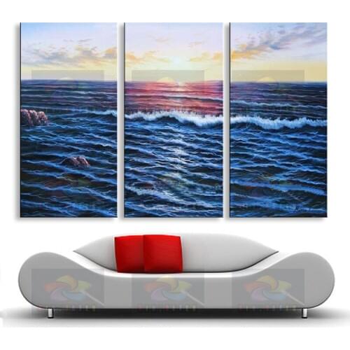 Hand Painted oil painting on canvas modern Best Art Seascape oil painting directly from artist SE-048