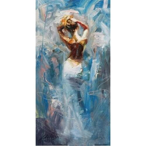 Hand Painted Nude Girl Wall Art Naked Lady Sexy Abstract Figure Oil Painting on Canvas Sex Oil Painting For Wall art