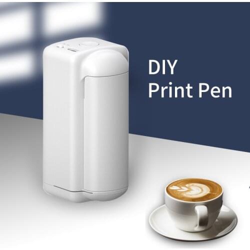 Handheld Food Printer Custom DIY Bread Coffee Latter Printing Printer Portable Inkjet Pen Print Suitable for Android / IOS