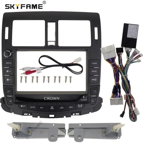 SKYFAME Car Frame Cable canbus For TOYOTA CROWN 13 2007-2011 Screen Dask Kit Fascia Frame