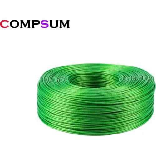 Color coated steel wire rope plastic coated rope orchard shelf rope clothesline free clip chuck