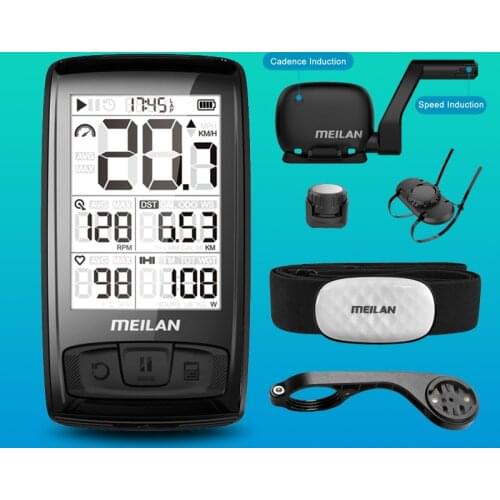 Meilan M4 BALDE and C3 Taillights Tachometer Heart Rate Monitor cadence Speed Sensor Stopwatch Wireless Bicycle Speedometer