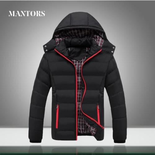 Warm Thick Men Parkas Jackets 2021 Winter Casual Waterproof Coat New Mens Outwear Windproof Hooded Jackets Zipper Solid Clothing