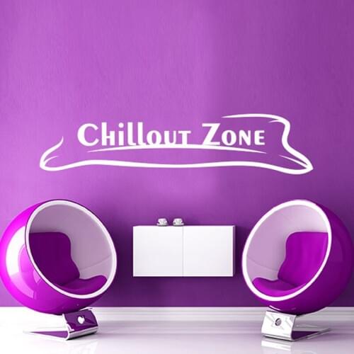 Vinyl Wall Decals Chillout Zone Bathroom Bathtub Wall stickers Home Decor Toilet Decal DIY Removable Art Murals JG2376