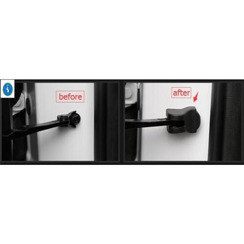 Yimaautotrims Plastic Inner Door Stop Rust Waterproof Protector Cover Trim For Hyundai Sonata 2011 2012 2013 2014 2015 2016 2017