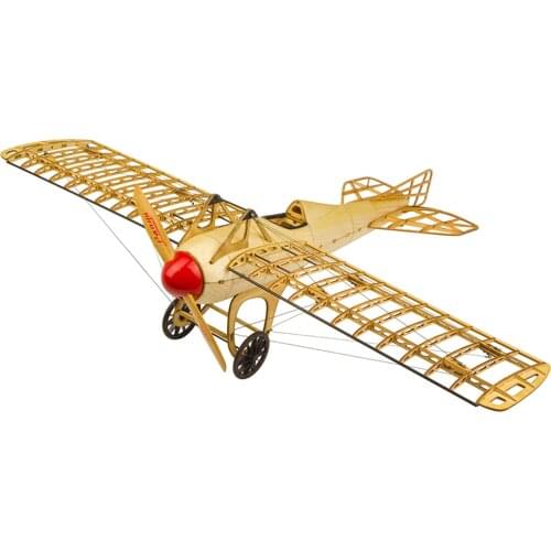 1:13 500mm Wingspan Balsa Wood Airplane Static Retro Biplane DIY Puzzle Model Kit (Pre-built 5%)