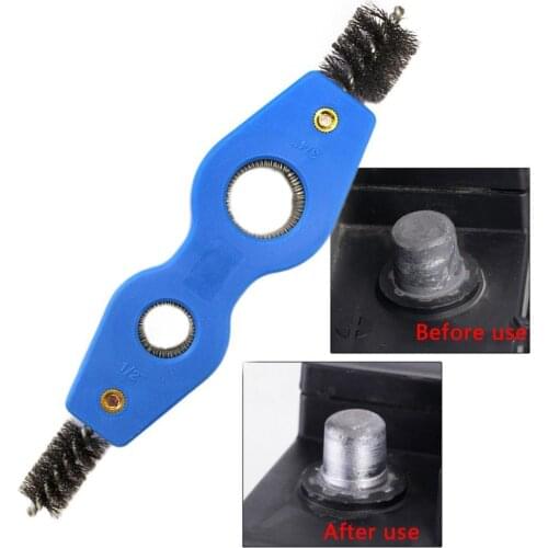 1pcs Wire Brush DeBurr Aluminium Pipe Cleaning Plumbing Copper Pipe Clean Tools Pipe Tools Wire Pipe Brush
