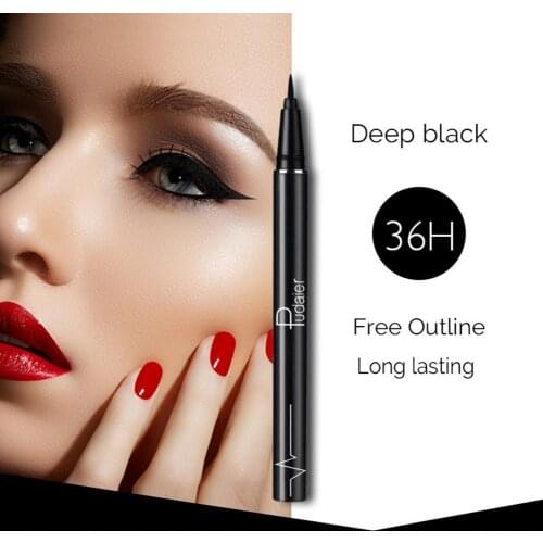 1pcs Liquid Eyeliner Pencil Waterproof Long Lasting Black Quick-Drying Smooth Eyeliner Pen Women Makeup Beauty Eyeliner Pencil
