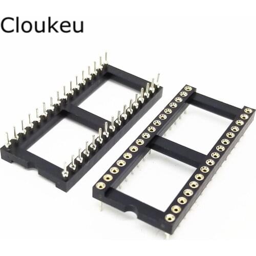 10Pcs Wide Round hole IC Sockets 32 Pin DIP IC Sockets Adaptor needle