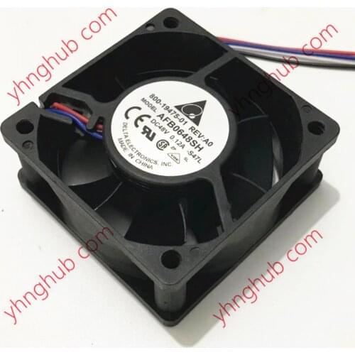 Delta Electronics AFB0648SH S47L Server Cooling Fan DC 48V 0.12A 60x60x25mm 3-Wire