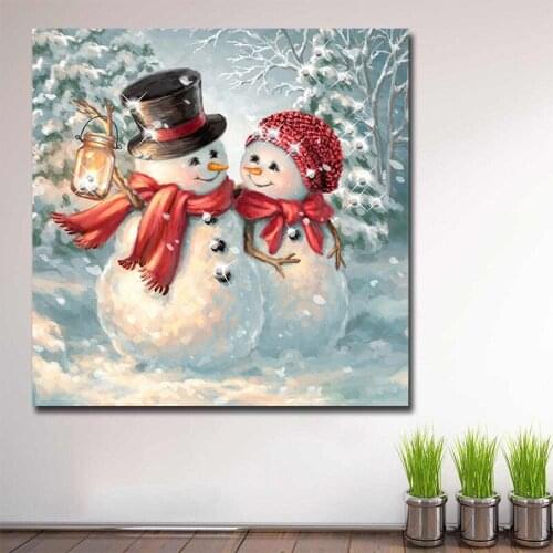 5D DIY Diamond Painting Cartoon snowman Cross Stitch Diamond Embroidery Mosaic Rhinestone Picture Christmas gift Home Decor Sale