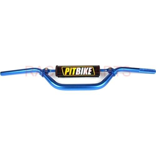 7/8 UNIVERSAL MOTORCYCLE LOW HANDLE BARS 22MM HANDLEBARS HANDLE TUBES with handlebar pad center rod DIRT BIKE PIT BIKE ATV DAX