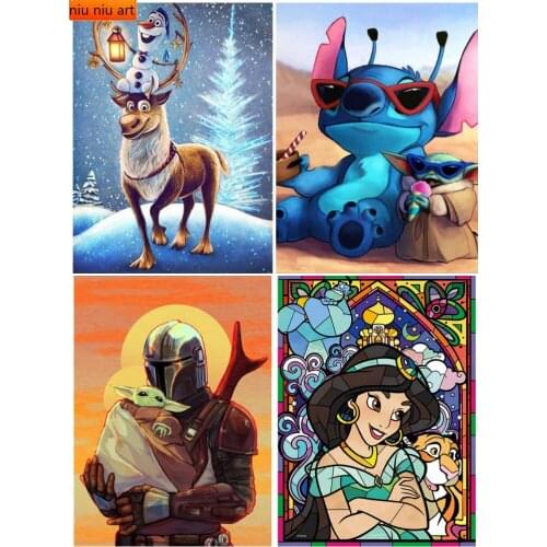 Disney Diamond Painting Cross Stitch 5D Diamond Embroidery Full Square Picture Rhinestones Art Bead Full Round Home Decor