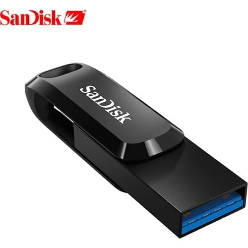 SanDisk USB Flash Drive OTG USB 3.1 Type-C 32GB 64GB up to 150MB/s Pendrive Mobile Dual-Use U Disk Android OTG Expansion Rotary