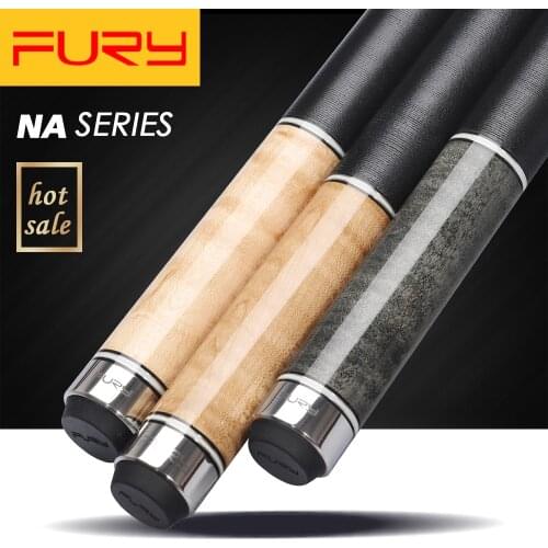 FURY NA Series Billiard Pool Cue 11.75mm/12.75mm Tiger Tip 147cm Length Handmade Maple Shaft Quick Joint with Excellent case