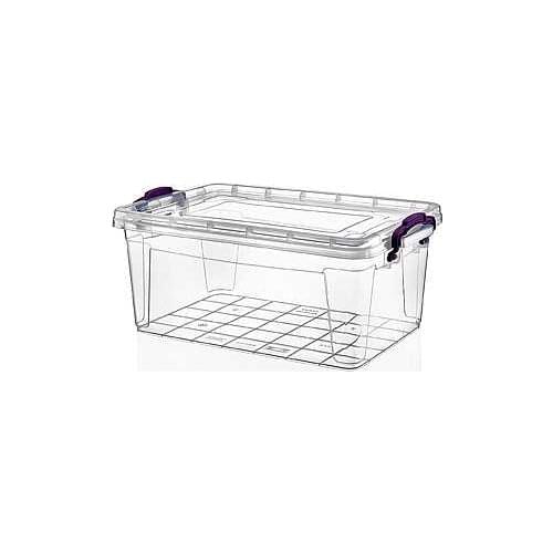 Poly Time storage container multibox 3 lt sealed plastic transparent home kitchen cooking food containers picnic camping eco-friendly